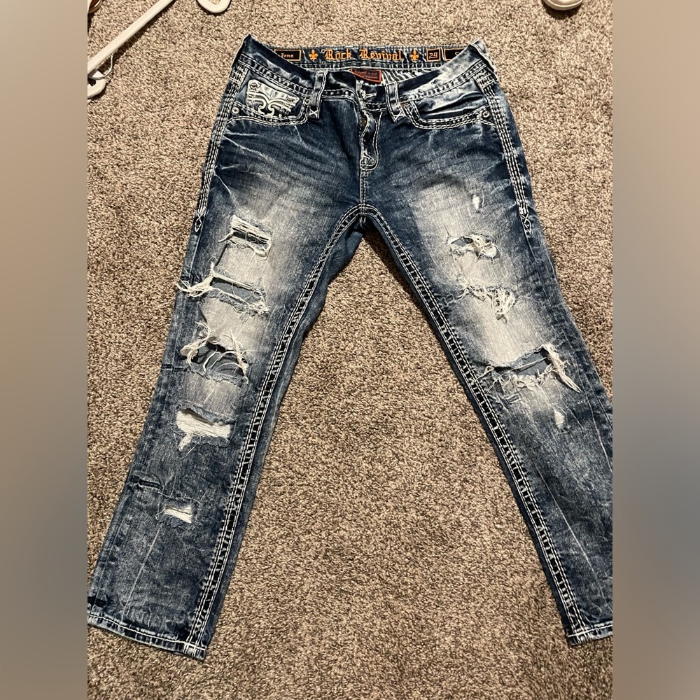 Rock revival crop pants